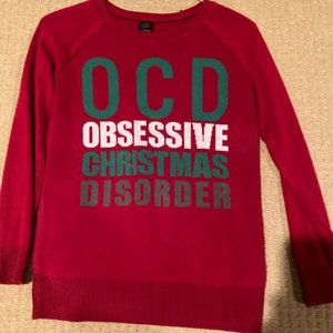 Red OCD Christmas Sweater
